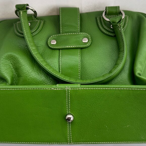 Green Leather Duffel Bag from Barneys - Picture 5 of 6